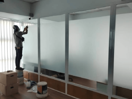 FROSTED GLASS WINDOW FILM STICKER KAMPUNG MELAYU SUBANG