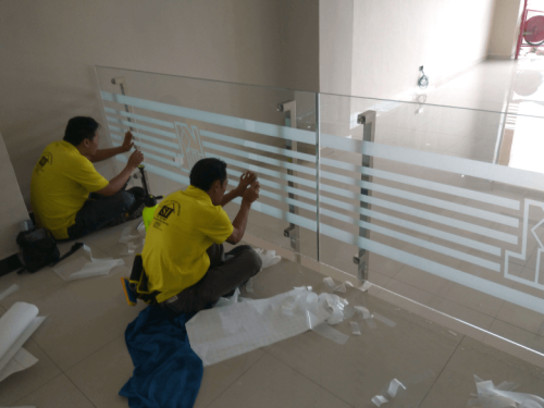 FROSTED GLASS WINDOW FILM STICKER PAYA JARAS