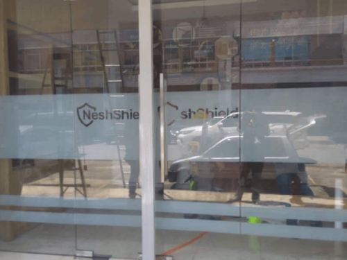 FROSTED GLASS WINDOW FILM STICKER ALAM MEGAH